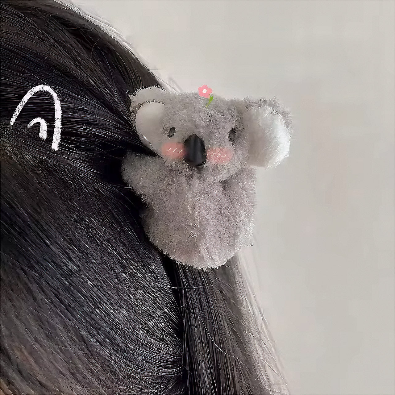 Koala Cuddle Clips - Plush Hair Accessory