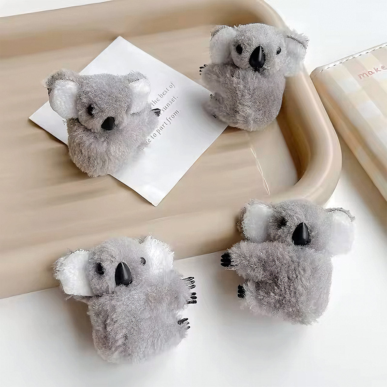 Koala Cuddle Clips - Plush Hair Accessory